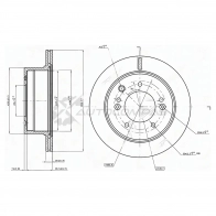 Тормозной диск задний KIA SORENTO 02 SAT 1422807034 ST584113E305 5 3SIJ