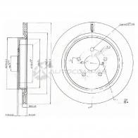 Тормозной диск задний RX450H/350/200T 15