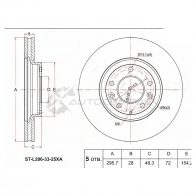 Тормозной диск передний MAZDA CX7 07 SAT 1422810171 XJ5 RTZ8 STL2063325XA
