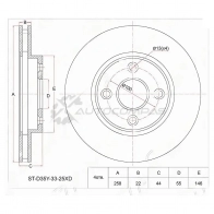 Тормозной диск передний MAZDA DEMIO DY 02 SAT 1422809638 O CE4Y STD35Y3325XD