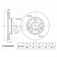 Тормозной диск передний RENAULT DUSTER 10-/KAPTUR 16