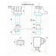 Катушка зажигания HONDA CITY ZX/JAZZ L15A1 04 SAT ST30520PWC003 1422803129 3FYF Y