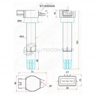Катушка зажигания Mitsubishi PAJERO/MONTERO 06- 3.8 SAT 1422813378 ST14 0 ST1832A026