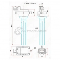 Катушка зажигания SUZUKI GRAND VITARA 05- J20A/VITARA 94-98 H20A SAT 1422821276 ST3341077E10 GKF WZ