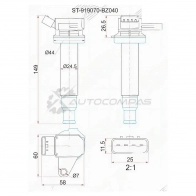 Катушка зажигания Toyota K3-VE 04-/3SZ-VE 04 SAT ST19070BZ040 1422824854 00 JQN