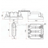 Катушка зажигания VAG OCTAVIA 00-04/BORA 98-05/GOLF 99-06/CADDY 06-/TOURAN 06-09 (модуль) SAT ST06A905097A JCI MHVE 1422833497