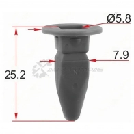 Клипса крепежная VAG (1 шт.) SAT STM12467 5 DT2U5H 1440546496