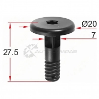Клипса крепления порога BMW 5 E60/E61 (1 шт.) SAT STM12271 O7R7N K 1440512248