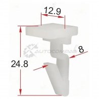 Клипса накладки бампера Toyota/LEXUS (1 шт.) SAT 1440526333 6G IQ38R STM12238