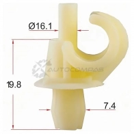 Клипса упора капота VAG (1 шт.) SAT Y RQ0LY STKE031 1440546259