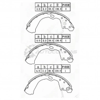 Тормозные колодки барабанные задние NISSAN SERENA C24 99 SAT 3T N2Q 1440532686 ST440600C728