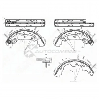 Тормозные колодки барабанные задние SUZUKI SWIFT 04-10/ Toyota YARIS 99-05/COROLLA VERSO 04-09/AYGO 05 SAT 1440987298 T F6BA ST280040