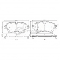 Тормозные колодки задние AUDI A4/A8/Q5/Q7 15-/VW TOUAREG 18 SAT ST280019 6 EP014L 1440987304