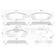 Тормозные колодки задние CADILLAC ESCALADE 06-/CHEVROLET TAHOE 06 SAT ST19159252 W ENBVT 1440517438