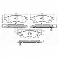 Тормозные колодки задние CHEVROLET EPICA 06 SAT ST96475028 3 79XJL 1422802545