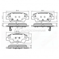 Тормозные колодки задние HYUNDAI SOLARIS 17-/KIA RIO 17 SAT 1422807266 ST58302H5A00 9IVQ B