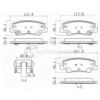 Тормозные колодки задние HYUNDAI SONATA 19-/KIA K5 20 SAT 4 FQ08 ST280060 1440987322