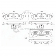 Тормозные колодки задние JEEP GRAND CHEROKEE 92-99 SAT ST280083 8PZA 2J 1440987323