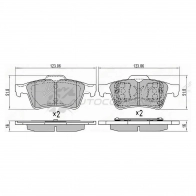 Тормозные колодки задние MAZDA 3 03-13/FORD FOCUS II/III/IV 04 SAT STC2Y32648ZA 1422800085 KE4 GL