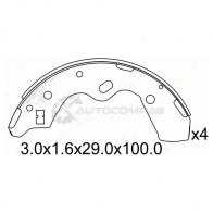 Тормозные колодки задние MAZDA DEMIO DWW 98 SAT 1440529080 Y7 SL1 STDCY12638Z