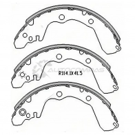 Тормозные колодки задние MITSUBISHI COLT 93-95/ PAJERO MINI 94-98