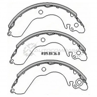 Тормозные колодки задние MITSUBISHI LANCER CKA 95-03/COLT CAA 95-03/MIRAGE 95-03 SAT 1422814761 V5K D4JQ STMN102632