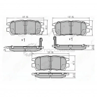 Тормозные колодки задние Mitsubishi PAJERO 90-99 GALANT 03 SAT W7G1 7 STMR389571 1422814453