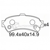 Тормозные колодки задние NISSAN ALMERA N15 LHD/PRESEA 95-00/PULSAR 95-99 SAT ST440600M890 P FUV0 1440533935