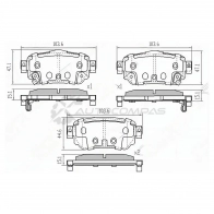 Тормозные колодки задние NISSAN X-TRAIL N32 SAT M4V 187 1422817782 STD40604CA0A