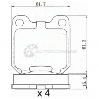 Тормозные колодки задние OPEL OMEGA A 86-94/OMEGA B 94-03/VECTRA B 95-02 SAT X27B E ST280025 1440987333