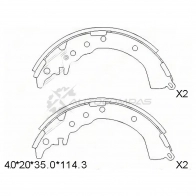 Тормозные колодки задние Toyota CALDINA 4WD 96-02 SAT ST0449520190 8K XES6 1422830559