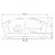 Тормозные колодки задние Toyota MARK/CRESTA/CHASER X81/CROWN S13/ SAT ST0446630010 1440543096 I1PLZV E