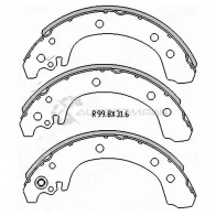 Тормозные колодки задние Toyota MATRIX/VOLTZ 02 SAT ST0449502050 S H7D4GH 1440543098