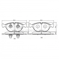 Тормозные колодки передние MERCEDES C-CLASS W202/S202/ E-CLASS W210/W211/S210/S211/ S-CLASS W220 SAT 1440987351 ST280020 3CO 20J