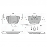 Тормозные колодки передние AUDI A4 04-08 A6 05-11