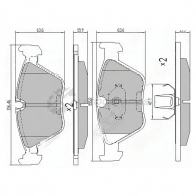 Тормозные колодки передние BMW X3 E83/3 E46 SAT 1422876302 ST34116779652 VRPJSB S