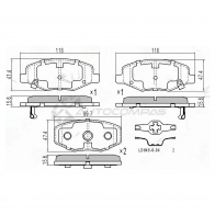 Тормозные колодки передние CHERY QQ6