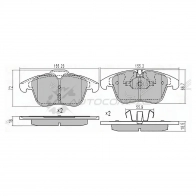 Тормозные колодки передние CITROEN C5 08-/PEUGEOT 508 10 SAT 1422800179 ST425424 SJS AB