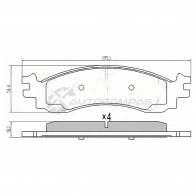 Тормозные колодки передние FORD EXPLORER 06-10 SAT 9HXSR B 1440515992 ST6L2Z2001A