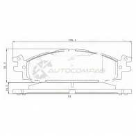 Тормозные колодки передние FORD EXPLORER 10-/TAURUS 10 SAT 1440987370 8AV ZBW ST280091