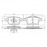 Тормозные колодки передние FORD MONDEO 14 SAT 0YG3 R5F 1422873109 ST1860105