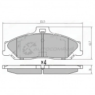 Тормозные колодки передние FORD RANGER 99-/MAZDA BT-50 06