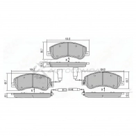 Тормозные колодки передние FORD TRANSIT 06-/VW AMAROK 10