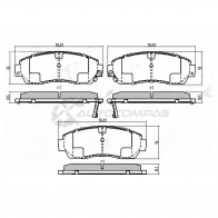 Тормозные колодки передние HONDA CR-V RЕ4/HAVAL Fx7 18