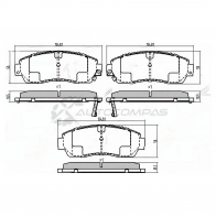 Тормозные колодки передние HONDA CR-V RЕ4/HAVAL Fx7 18 SAT HZ HBG 1422802738 ST45022SHJA50