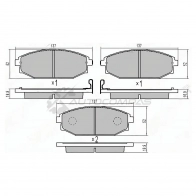 Тормозные колодки передние HYUNDAI GALLOPER 91-/MITSUBISHI PAJERO 97-02/KIA SORENTO 02-08 SAT 1422808539 5 V4XMV ST58101M1A00