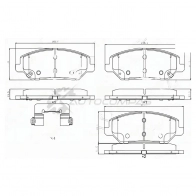 Тормозные колодки передние HYUNDAI I30 16-/KIA CEED III 18 SAT 1440987388 KF YM96 ST280052