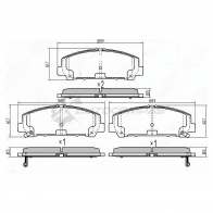 Тормозные колодки передние INFINITI QX56 Z62