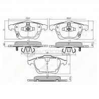 Тормозные колодки передние MAZDA 6/ATENZA GG/GH SAT LLC 4HJV 1440528388 STGPYA3323ZG