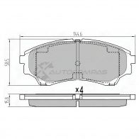 Тормозные колодки передние MAZDA BT-50 06-12